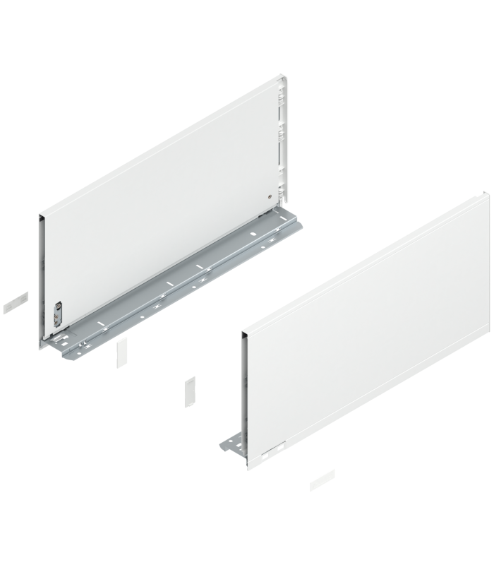 Bok szuflady LEGRABOX  wysokość F  241 mm   dł. 500 mm  lewy/prawy  do LEGRABOX pure  jedwabiście biały mat