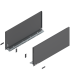 Bok szuflady LEGRABOX  wysokość F  241 mm   dł. 550 mm  lewy/prawy  do LEGRABOX pure  antracyt mat 770F5502S