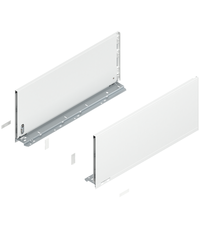 Bok szuflady LEGRABOX  wysokość F  241 mm   dł. 550 mm  lewy/prawy  do LEGRABOX pure  jedwabiście biały mat