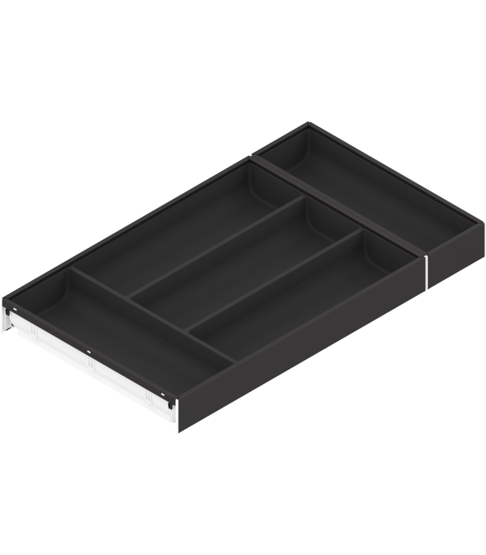 AMBIA-LINE  wkład na sztućce do szuflady standardowej LEGRABOX  tworzywo sztuczne/stal  5 przegródka na sztućce  dł