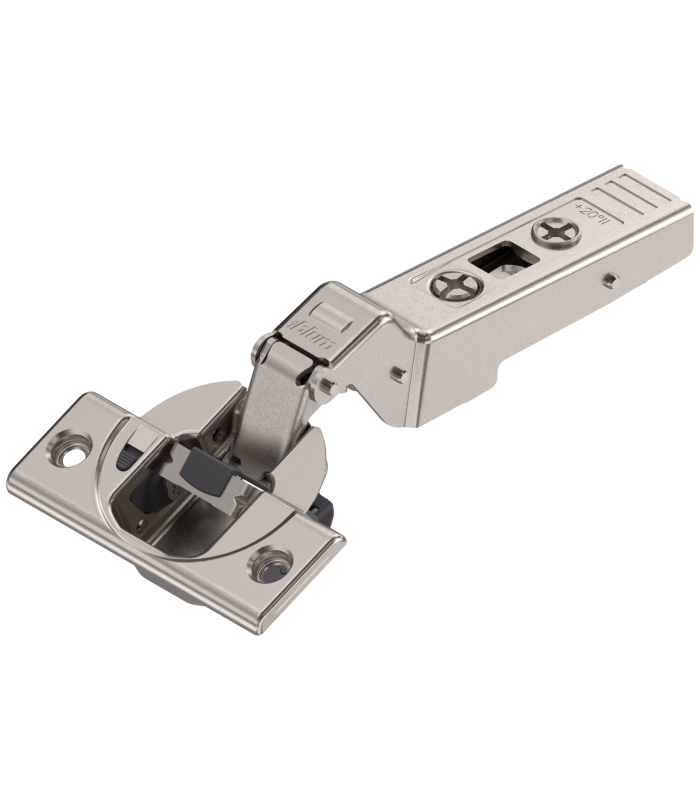 CLIP top BLUMOTION zawias kątowy 20  II  Nakładany  puszka  na wkręty  niklowany 79B9555