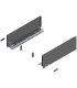 Bok szuflady LEGRABOX  wysokość K  128.5 mm   dł. 400 mm  lewy/prawy  do LEGRABOX pure  antracyt mat 770K4002S