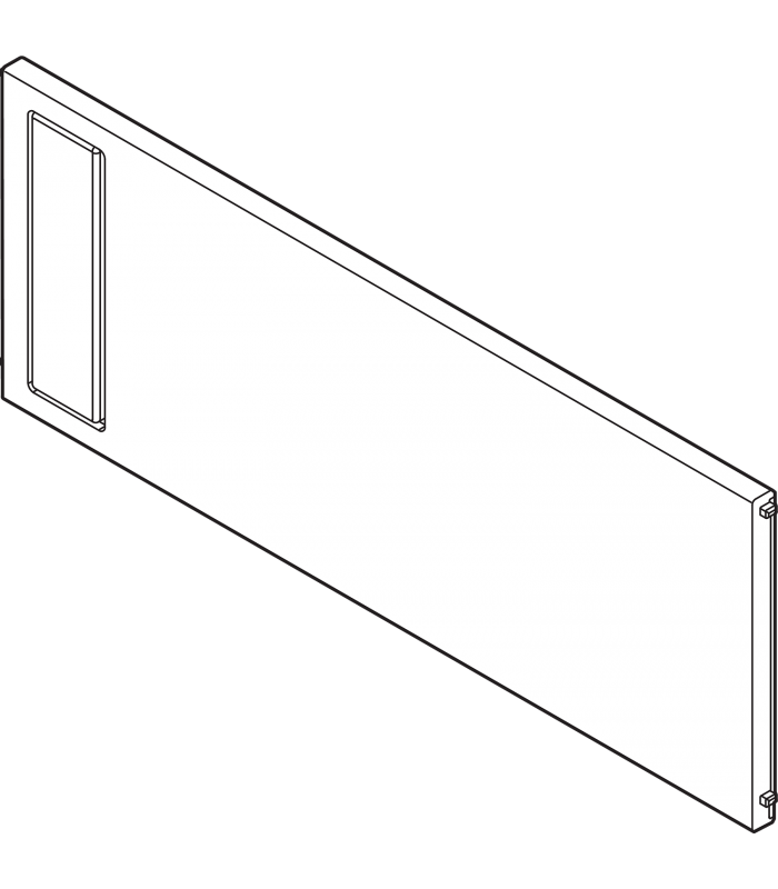 AMBIA-LINE listwa poprzeczna do szuflady z wysokim frontem LEGRABOX  ZC7F300RSU   tworzywo  antracyt mat ZC7Q0U0FS