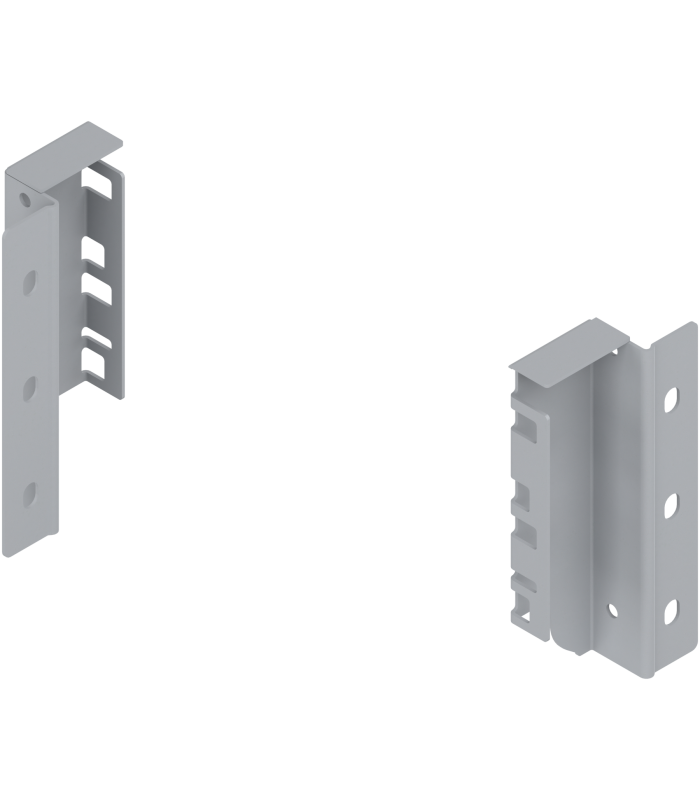 Uchwyt drewnianej ścianki tylnej TANDEMBOX  wys. K  128 5 mm   prawy lewy  R9006 szara Z30K000S