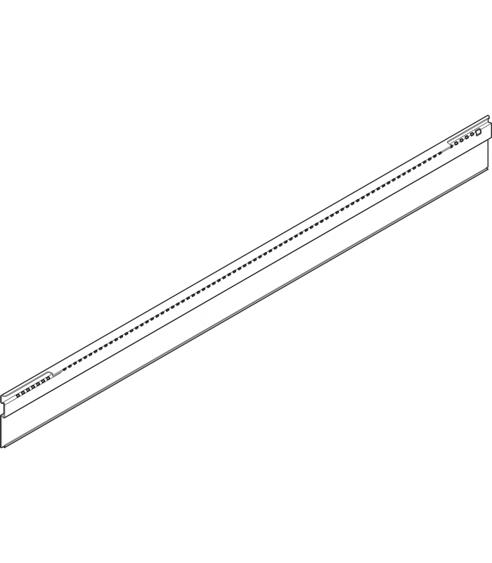 ORGA-LINE Uchwyt profilu do listwy poprzecznej  dł. 550 mm  do TANDEMBOX intivo  inox-szczotk.-lakier. Z49L522I
