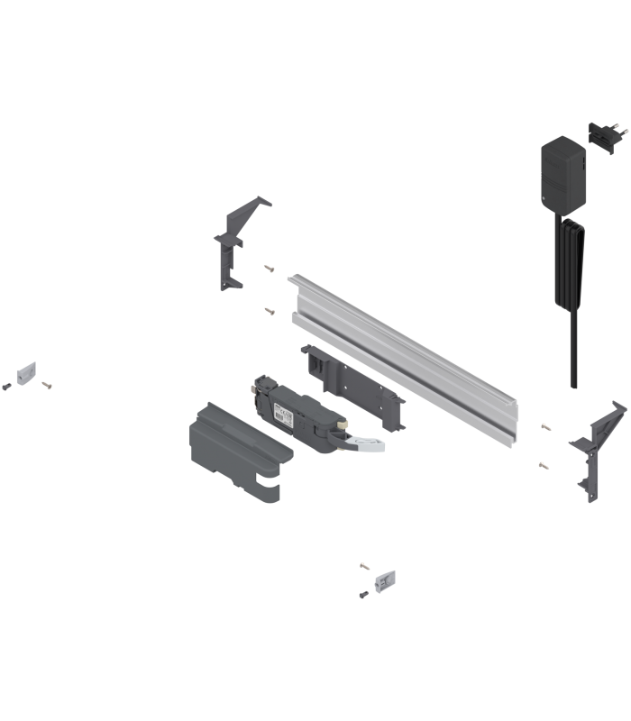 SERVO-DRIVE uno do podwieszane systemy sortowników śmieci  Wtyczka E  Zestaw językowy A  R7037 ciemnoszara