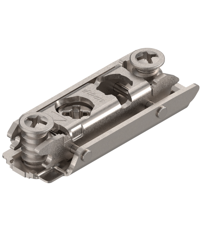 CLIP prowadnik  prosty  0 mm  Stal  na zamont. EURO wkręty  RW  mimośród  niklowany 175H4100