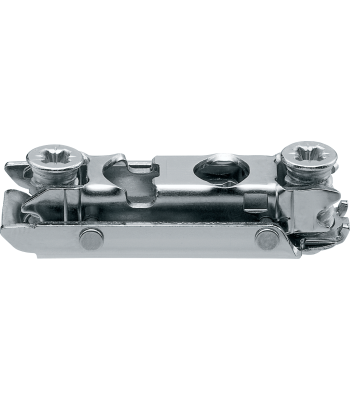 CLIP prowadnik  prosty  0 mm  Stal  na zamont. EURO wkręty  RW  mimośród  niklowany 175H4100