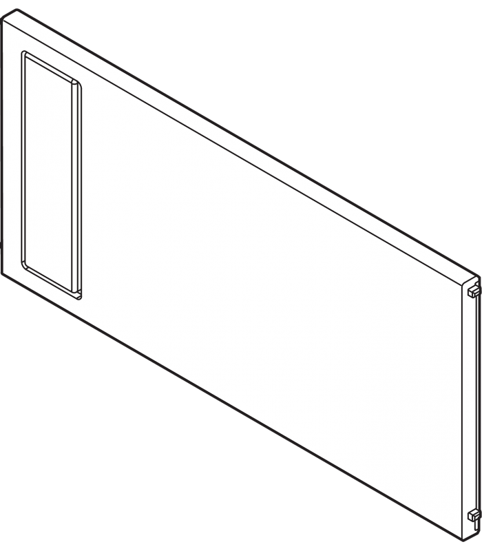 AMBIA LINE Listwa Poprzeczna Do Szuflady Z Wysokim Frontem LEGRABOX ZC7F400RSP Tworzywo
