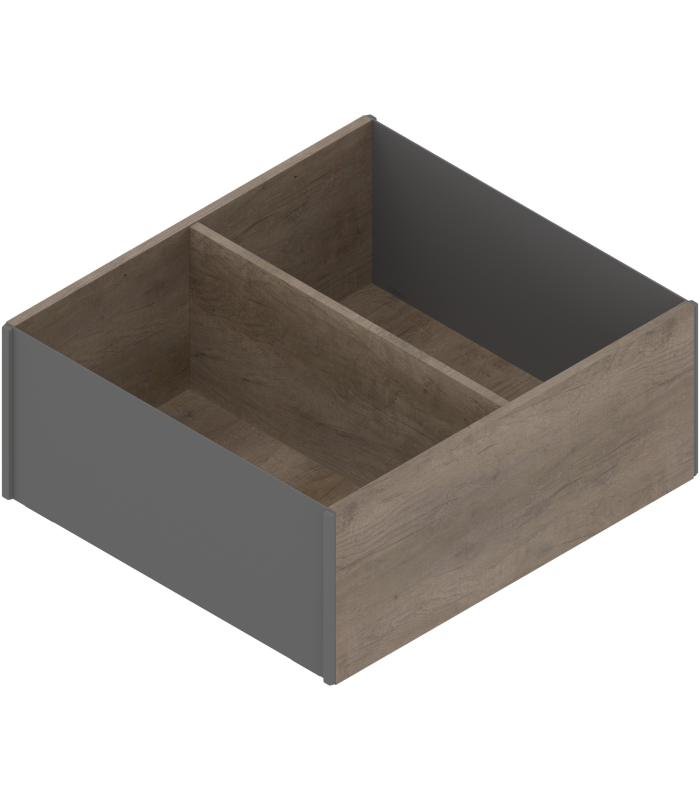 AMBIA-LINE rama do LEGRABOX szuflady z wysokim frontem  w opcji drewnopodobnej  od dł. 270 mm  szerokość 242 mm  Dąb