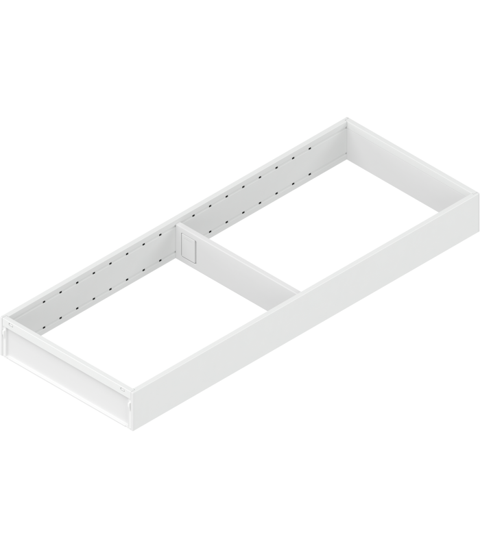AMBIA-LINE  ramki do szuflady standardowej LEGRABOX  stal  dł. 550 mm  szerokość 200 mm  jedwabiście biały mat