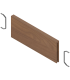 AMBIA-LINE listwa poprzeczna do szuflady standardowej LEGRABOX  ZC7SXXXRHA   w opcji drewnopodobnej  Orzech Tenn. jasny 