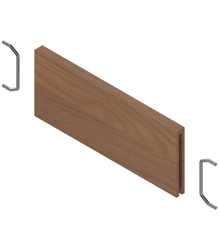 AMBIA-LINE listwa poprzeczna do szuflady standardowej LEGRABOX  ZC7SXXXRHA   w opcji drewnopodobnej  Orzech Tenn. jasny 