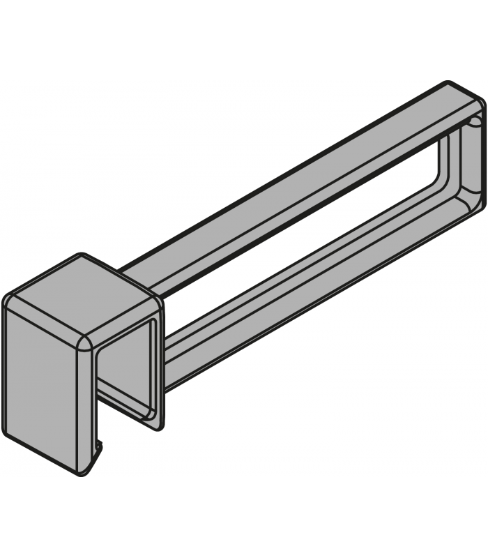 AMBIA-LINE listwy podłużne do relingu poprzecznego  do LEGRABOX pure  srebrny polarny matowy ZC7U10F0