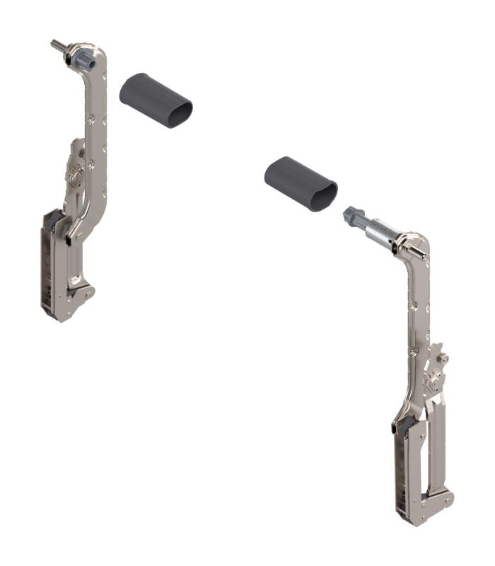 AVENTOS HL do frontów nad korpusem  podnośnik  zestaw   wys. korpusu 350-399 mm  niklowany 20L3500.06