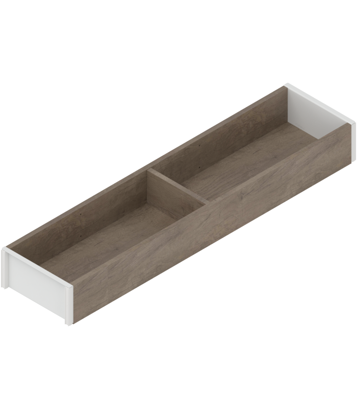 AMBIA-LINE  ramki do szuflady standardowej LEGRABOX  w opcji drewnopodobnej  dł. 450 mm  szerokość 100 mm  Dąb Bard.