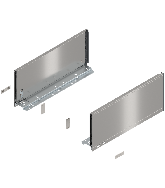 Bok szuflady LEGRABOX  wysokość C  177 mm   dł. 400 mm  lewy/prawy  do LEGRABOX pure  inox-szczotk.-lakier. 770C4002I