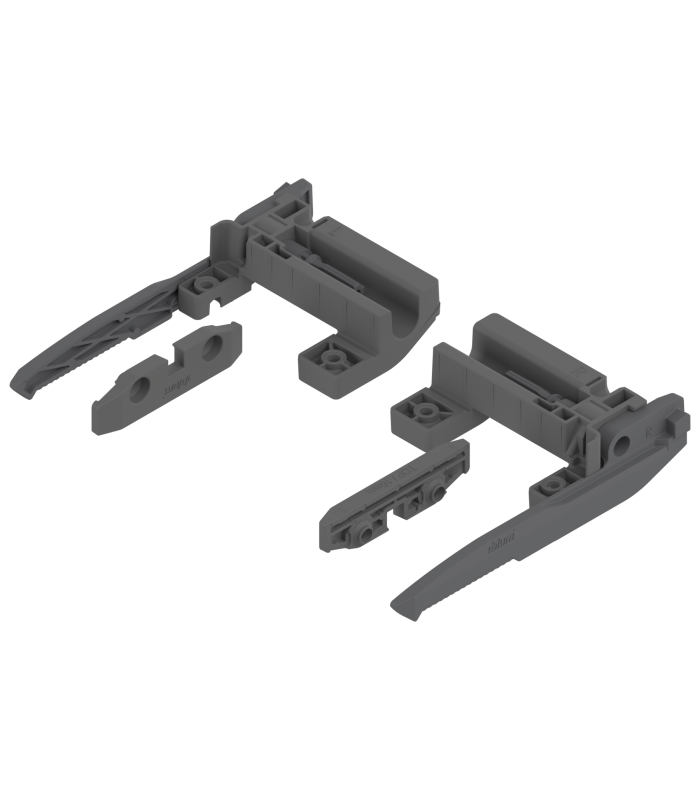 Blokada szuflady tackowej  grubość boku H 16mm  antracyt mat 295H5700