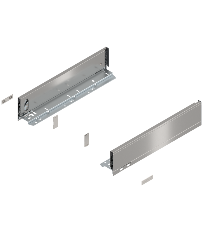 Bok szuflady LEGRABOX  wysokość M  90.5 mm   dł. 400 mm  lewy/prawy  do LEGRABOX pure  inox-szczotk.-lakier.