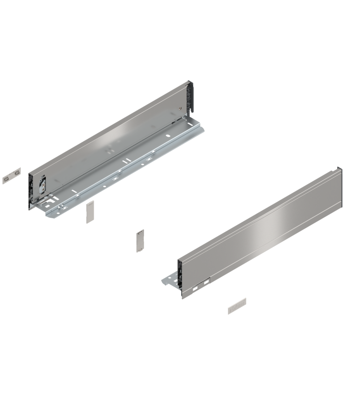 Bok szuflady LEGRABOX  wysokość M  90.5 mm   dł. 450 mm  lewy/prawy  do LEGRABOX pure  inox-szczotk.-lakier.
