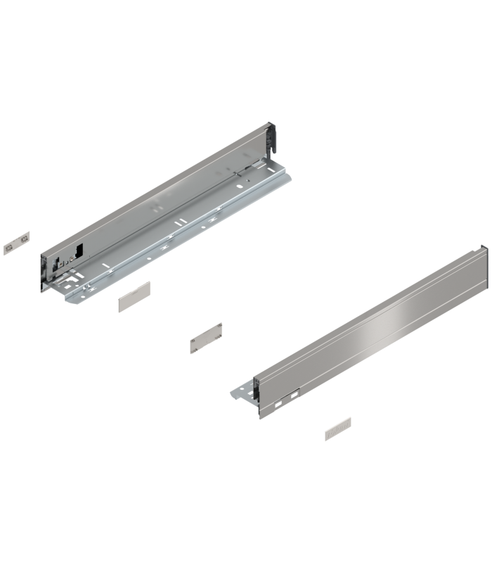 Bok szuflady LEGRABOX  wysokość N  66.5 mm   dł. 450 mm  lewy/prawy  do LEGRABOX pure  inox-szczotk.-lakier.