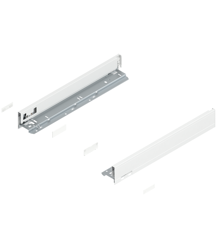Bok szuflady LEGRABOX  wysokość N  66.5 mm   dł. 450 mm  lewy/prawy  do LEGRABOX pure  jedwabiście biały mat