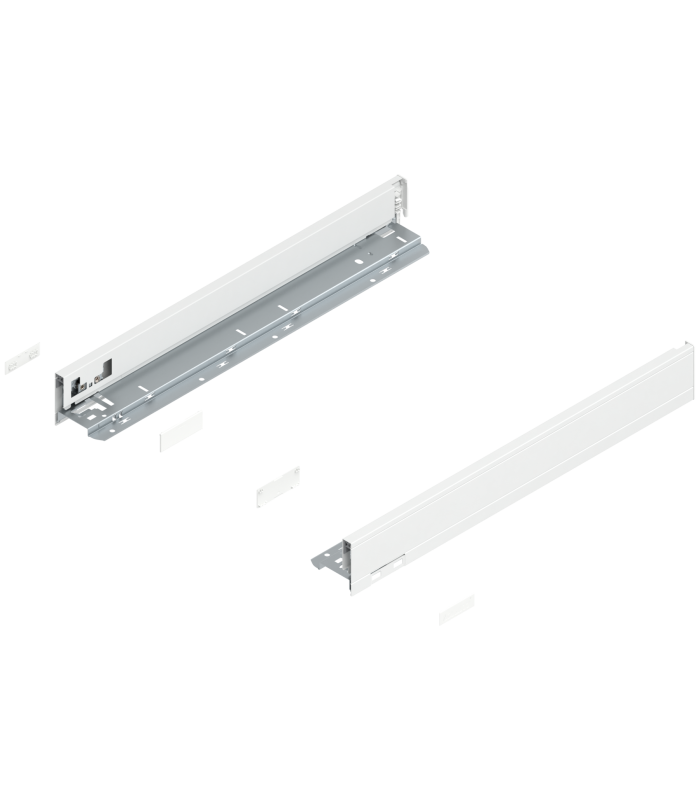 Bok szuflady LEGRABOX  wysokość N  66.5 mm   dł. 500 mm  lewy/prawy  do LEGRABOX pure  jedwabiście biały mat