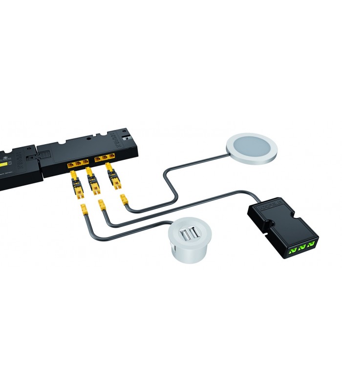 Przejściówka,Odbiornik Loox – zasilacz Loox5, do podłączenia do zasilacza Loox5 – napięcie: 12 V, maks. podłączona moc: 42 W