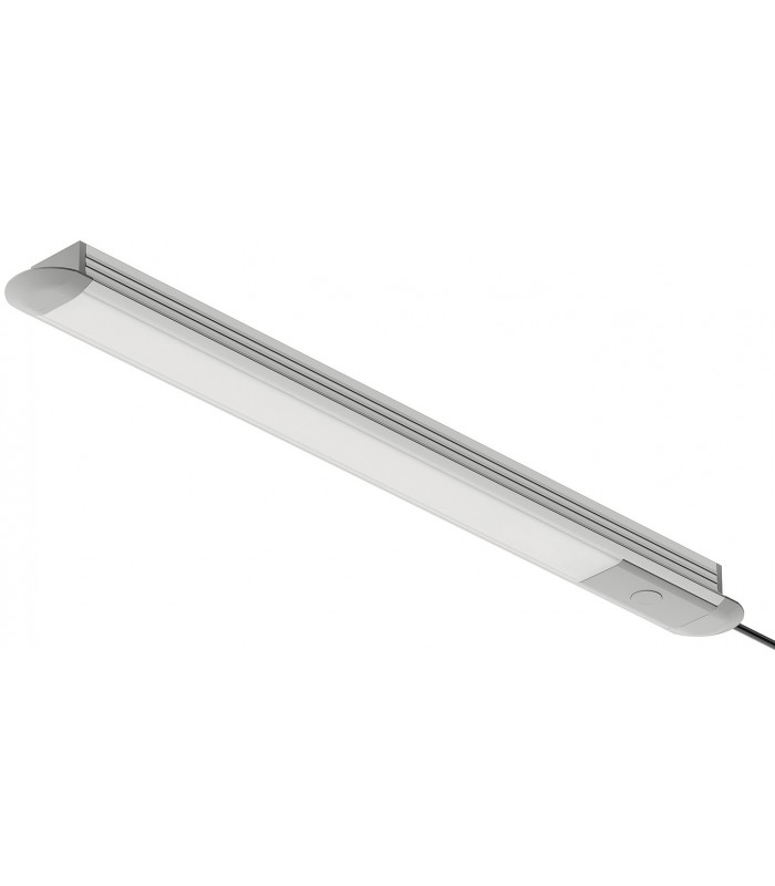 Profil wpuszczany Häfele Loox (wys. 11mm) do taśm LED aluminium (szerokość wewn. 16mm) 2,5m z kloszem mleczną