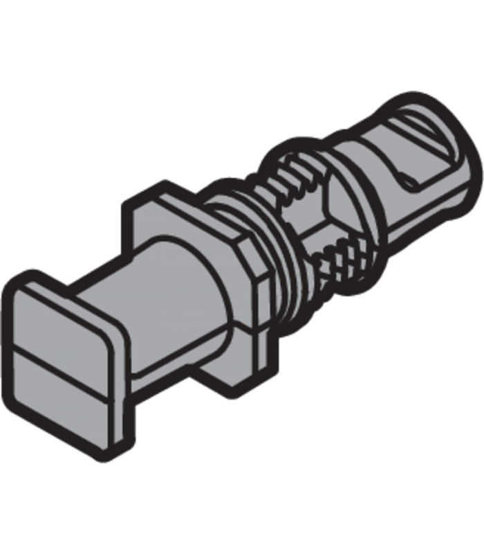 Końcówka relingu  długość 31.1 mm  tworzywo  naturalna ZRG.000R5F