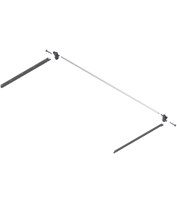 TANDEMBOX Stabilizacja boczna  montowany do góry   dł. 550 mm  KB 1200 mm  pełen wysuw  Szuflada standardowa/Szuflada
