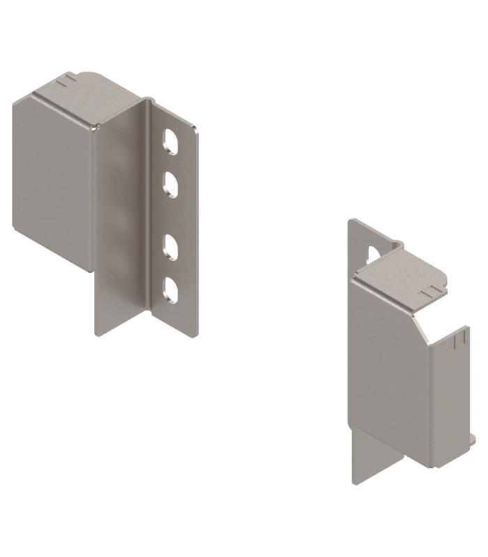 TANDEMBOX plus/antaro uchwyt relingu  tylny  do regulowanego relingu  na wkręty  prawy lewy  niklowany ZRR.5200