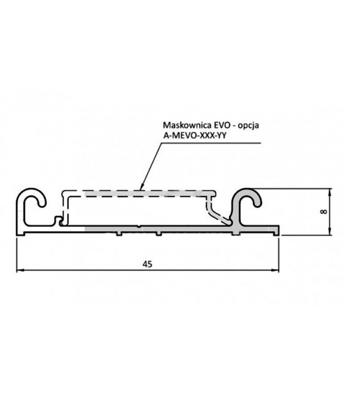 Tor dolny EVO 3,0m czarny