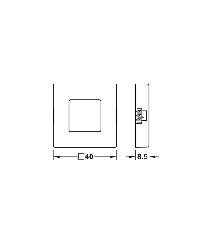 Przełącznik sensorowy do drzwi,Häfele Loox, modułowy, na łączniki zatrzaskowe